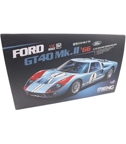 MENG モンモデル 1/12 フォードGT40 Mk.Ⅱ ‘66  2台セット Amazon | モンモデル 1/12 フォードGT40 Mk.2 1966 プラモデル